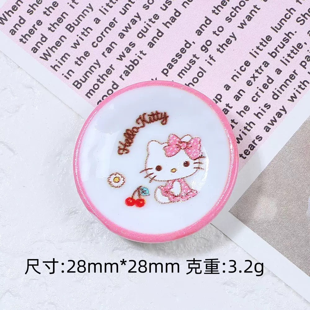 Cartoon plate charm