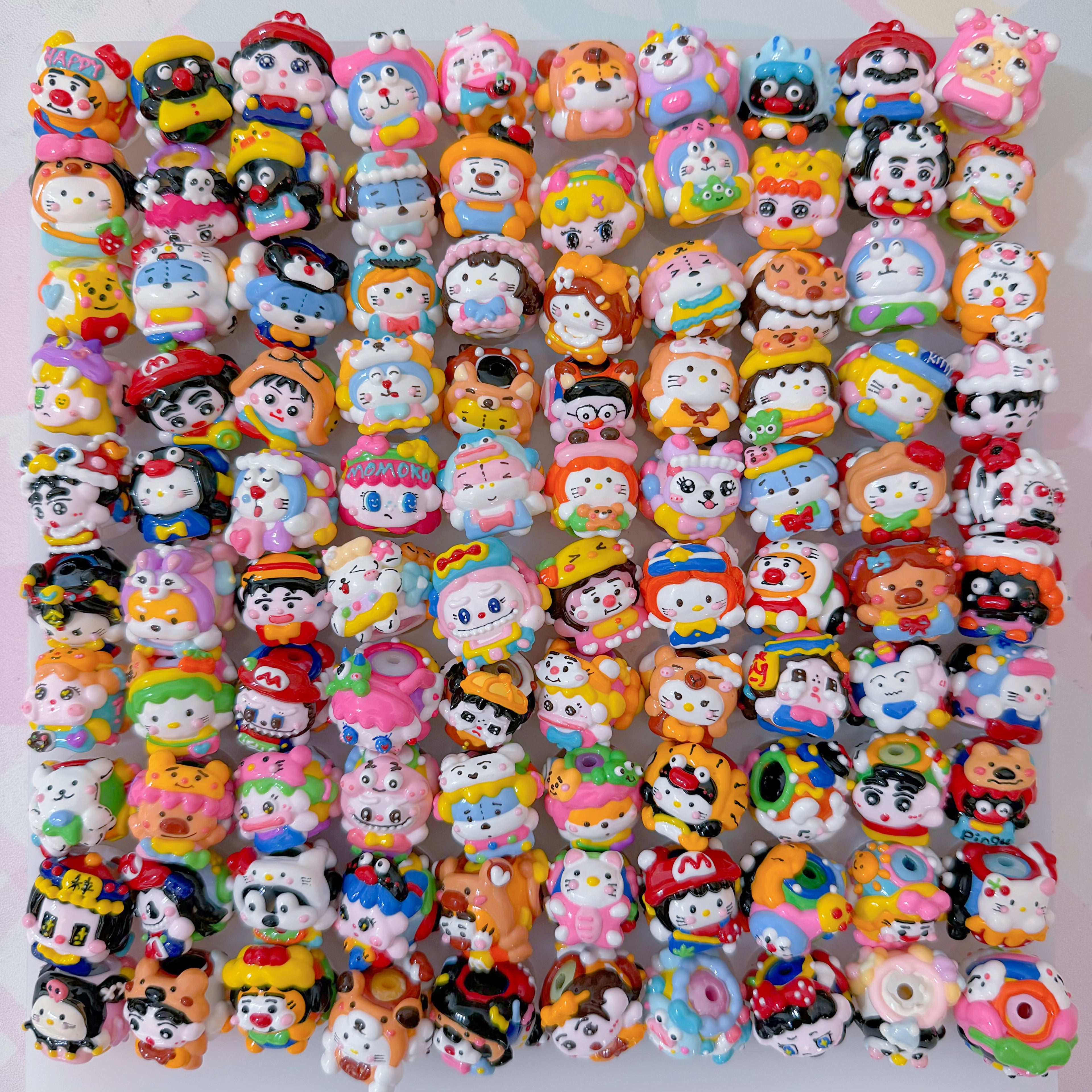 Mix Cartoon Hand Painted Beads