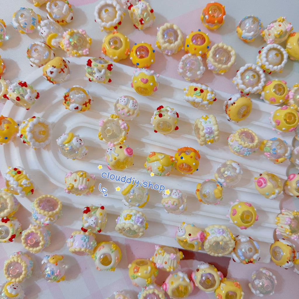 Hand-Painted Beads In Lovely Colors