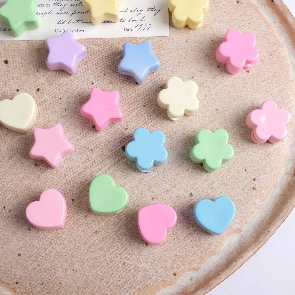 Star, Flower And Heart-Shaped Beads String