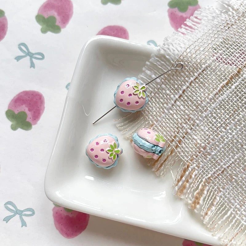 Strawberry Alloy Beads