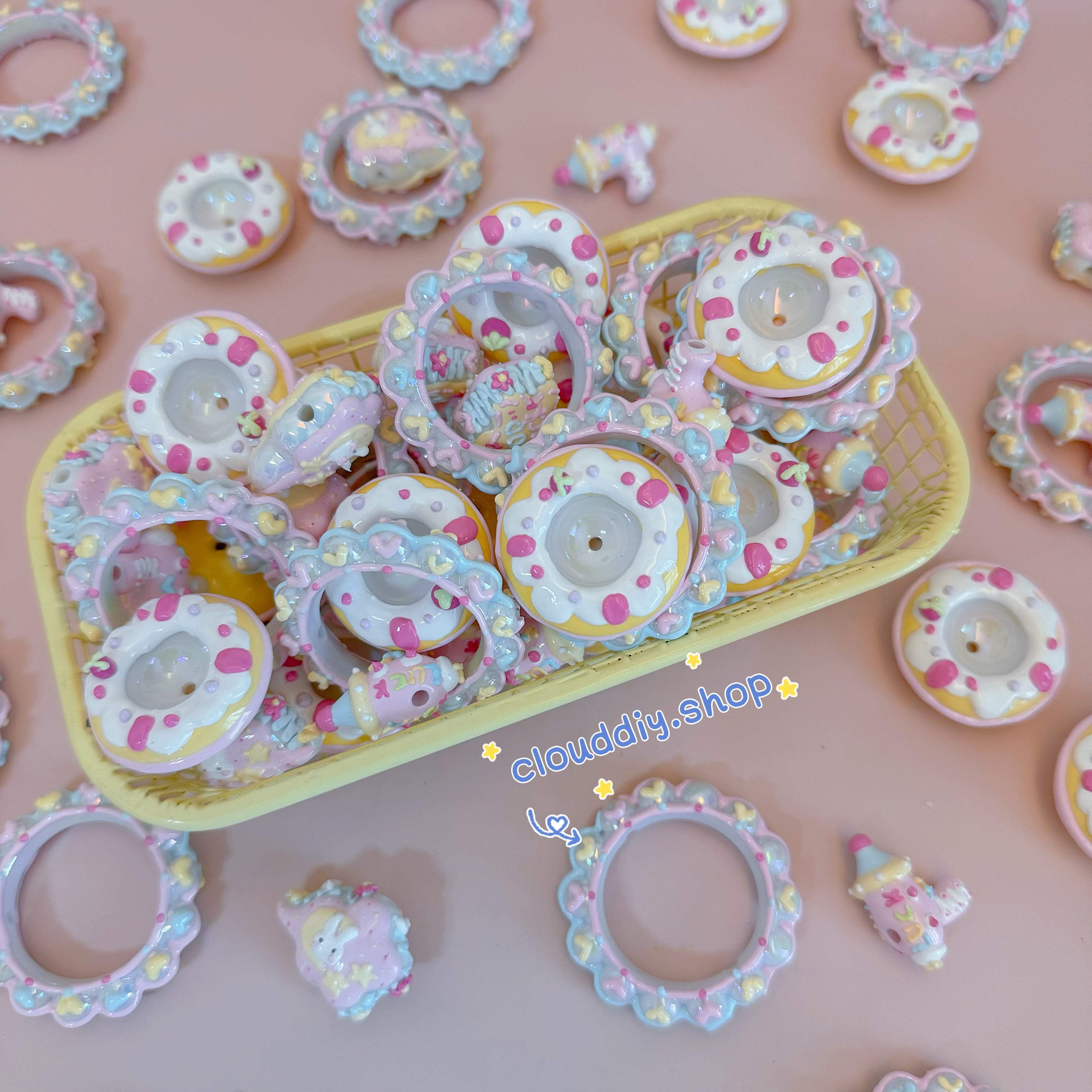 Macaron Shaped Beads