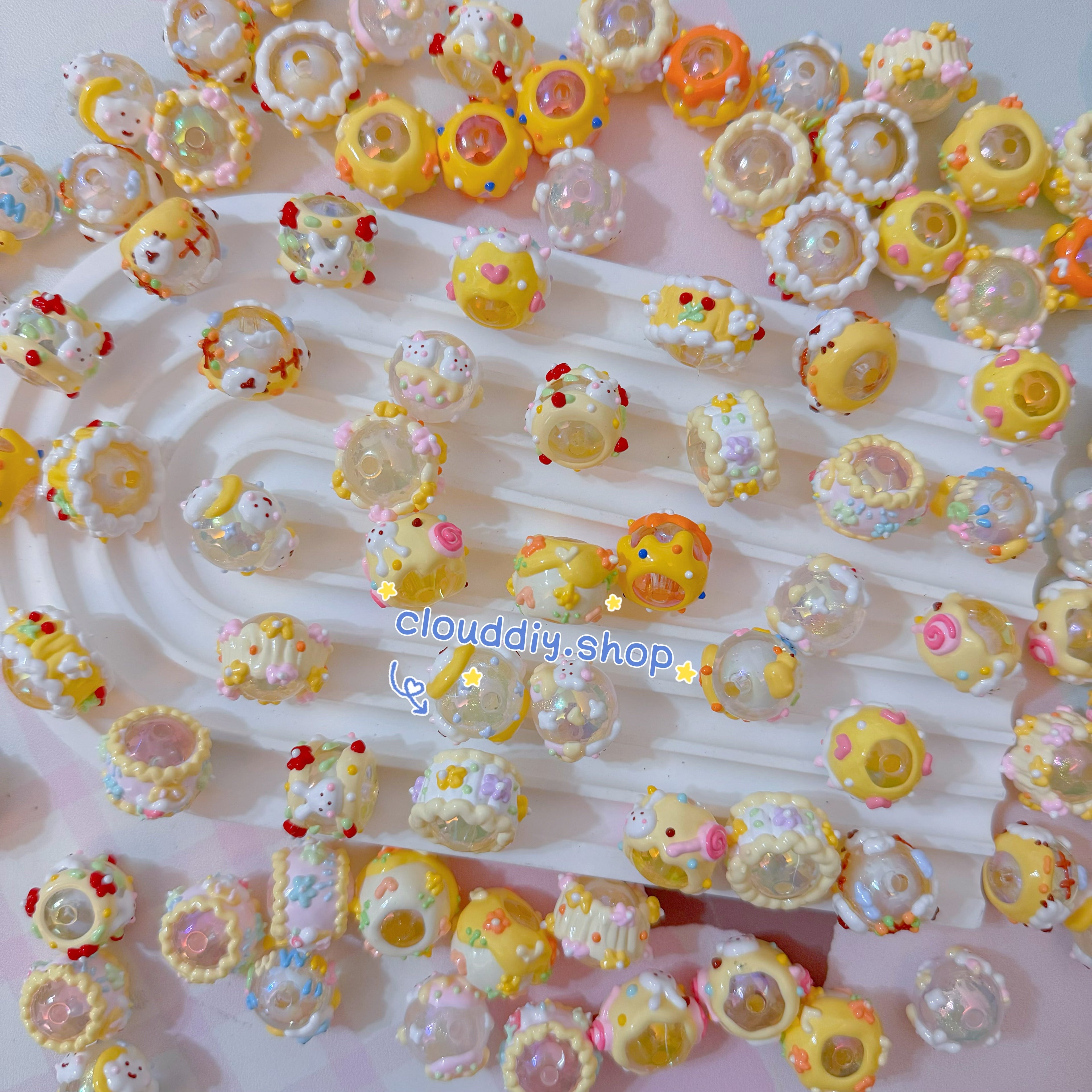 Hand-Painted Beads In Lovely Colors