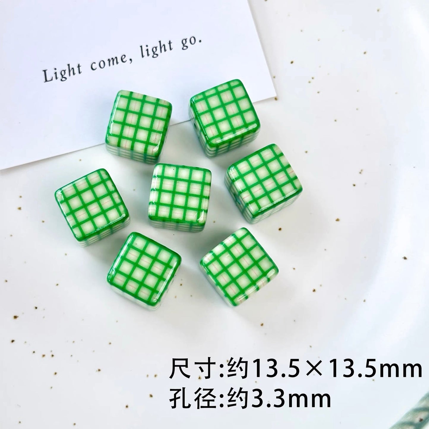 Green-Colored Beads