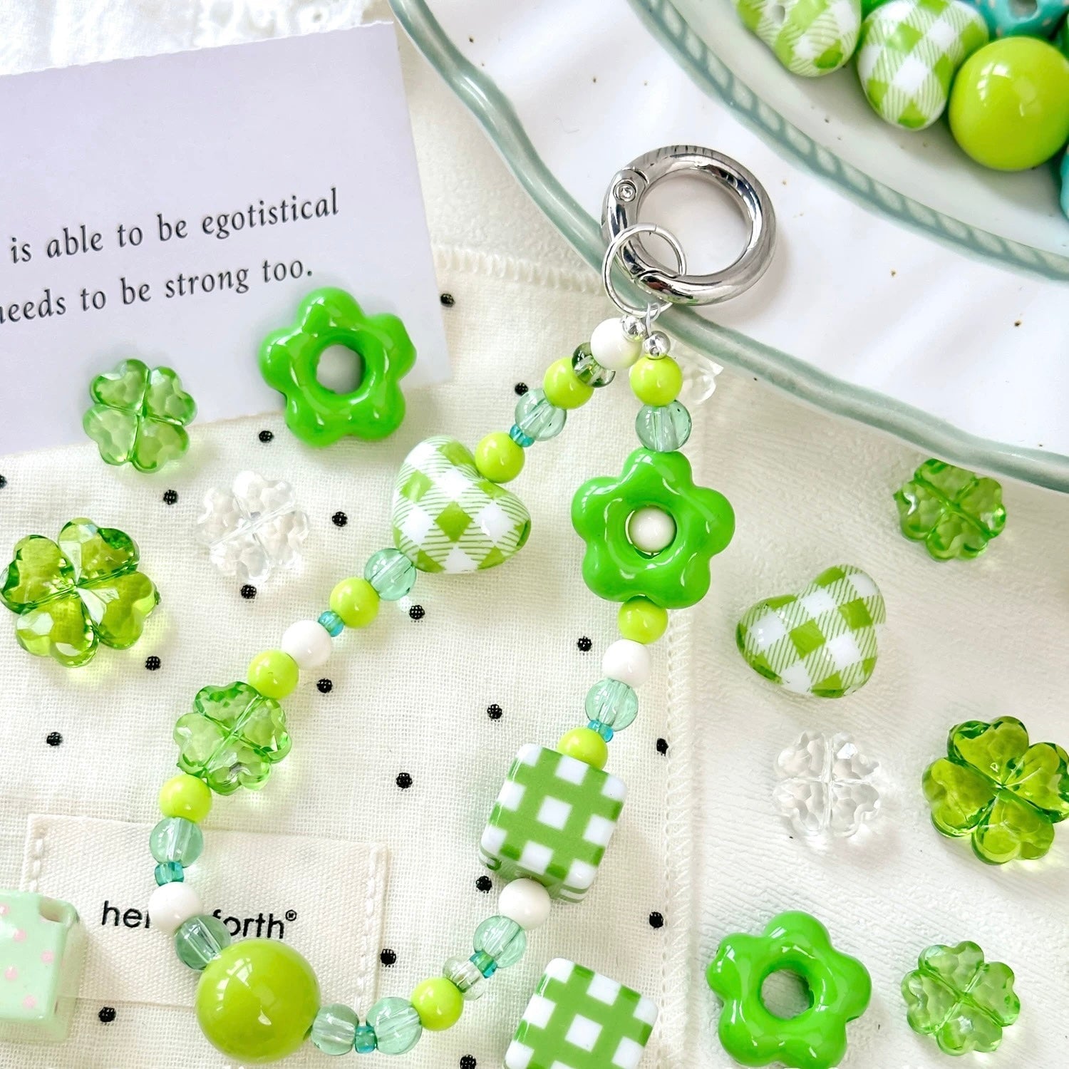 Green-Colored Beads