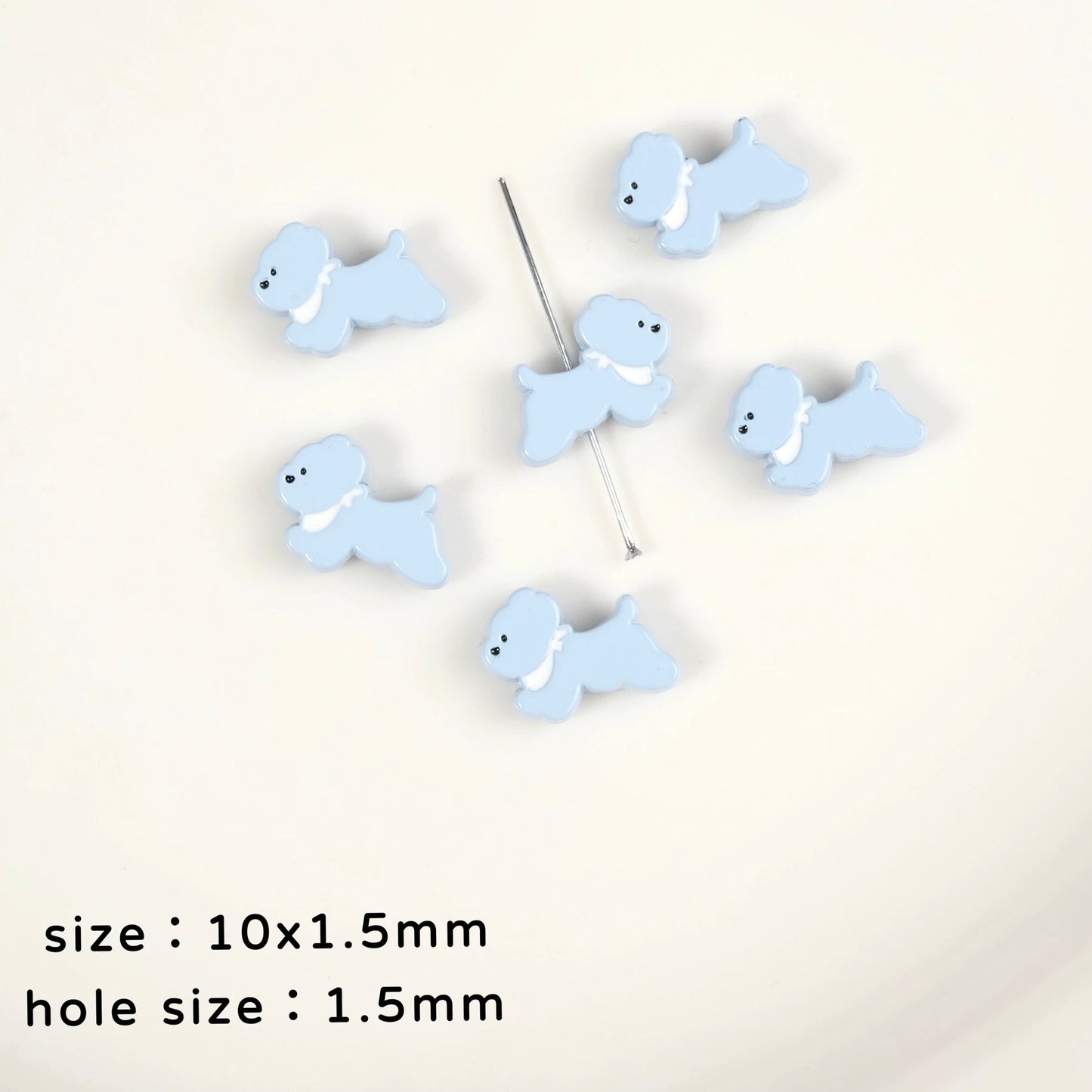 Dog Alloy Beads