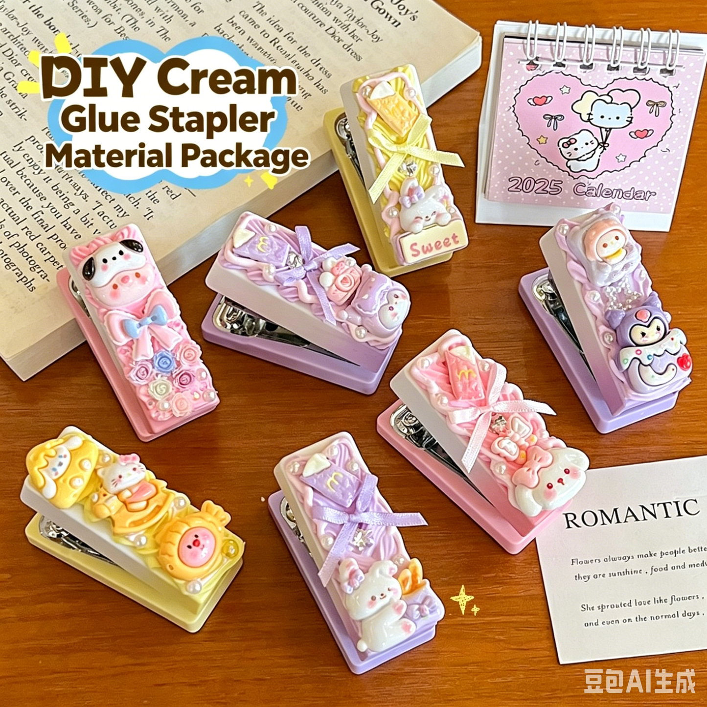 ✨ DIY Cream Glue Stapler Kit ✨