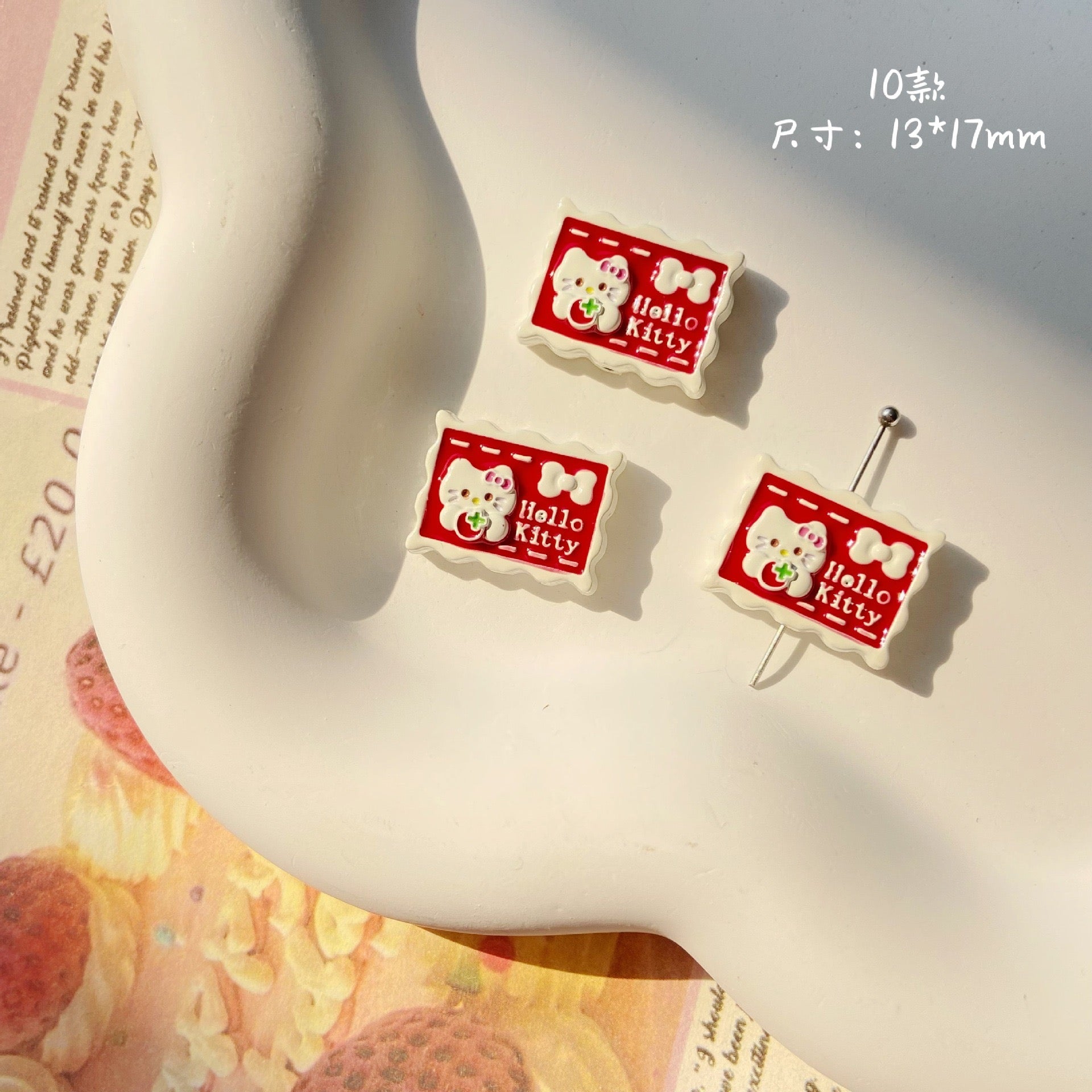 Alloy Hello Kitty Beads