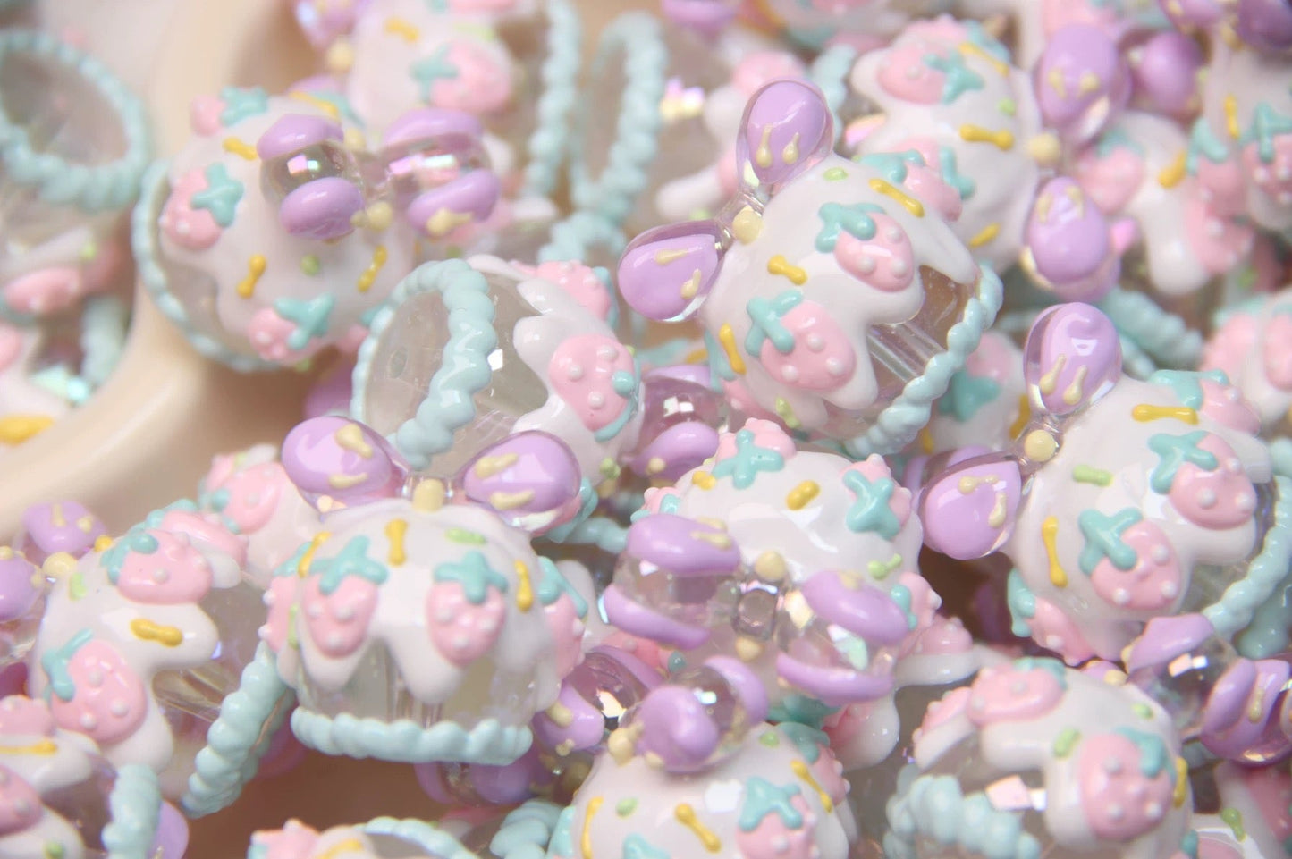 Milk Carton Hand-Painted Beads