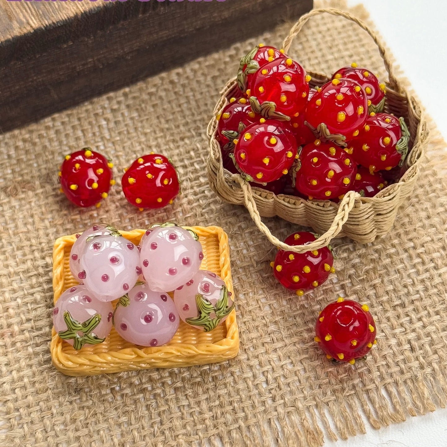 Strawberry Beaded String
