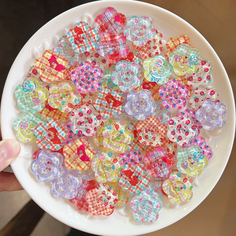 Floral Acrylic Charm