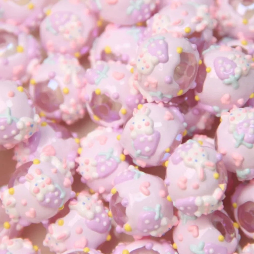 Hand-Painted Rabbit Beads