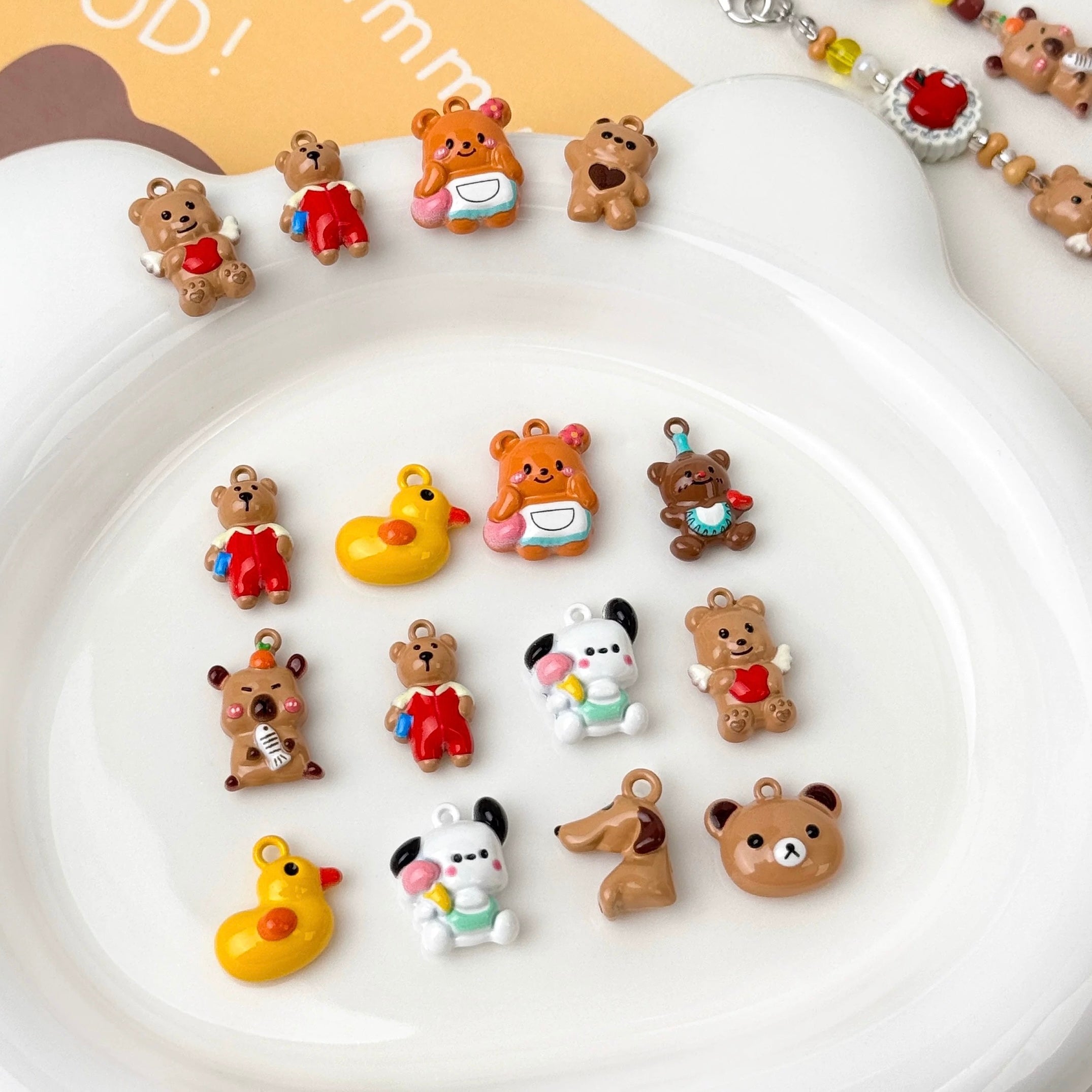 Alloy Little Bear Pendant