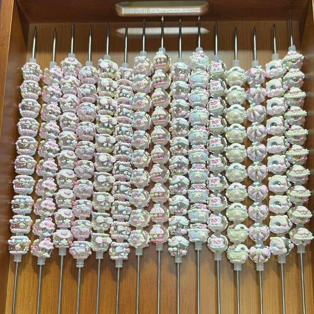 Translucent Hand-Painted Beads