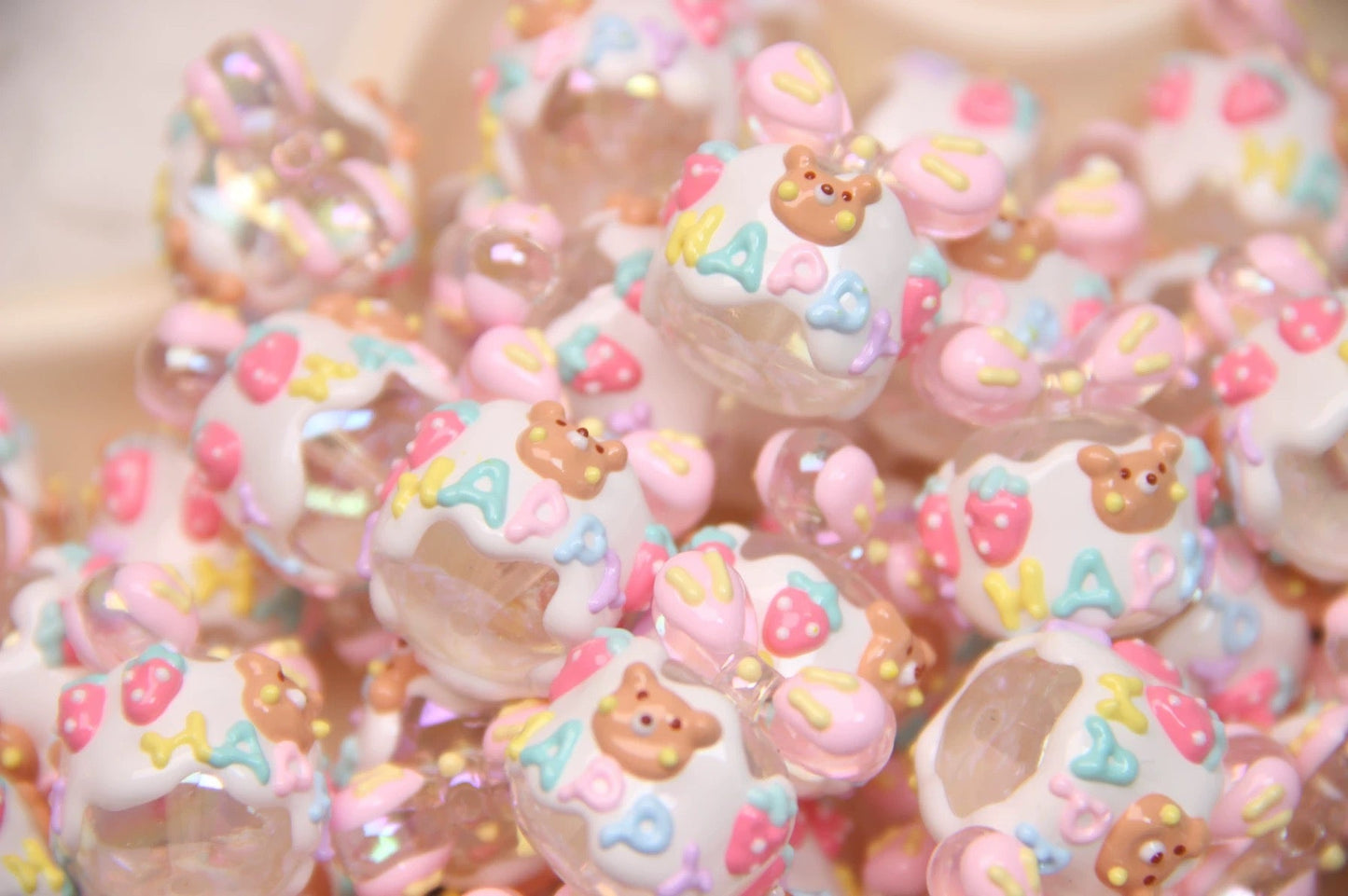 Milk Carton Hand-Painted Beads