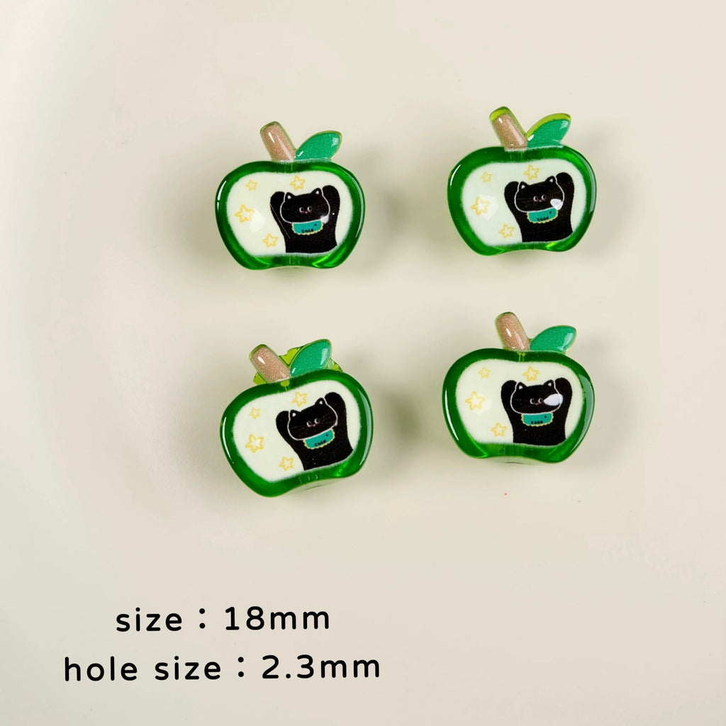 Apple-Shaped Beads