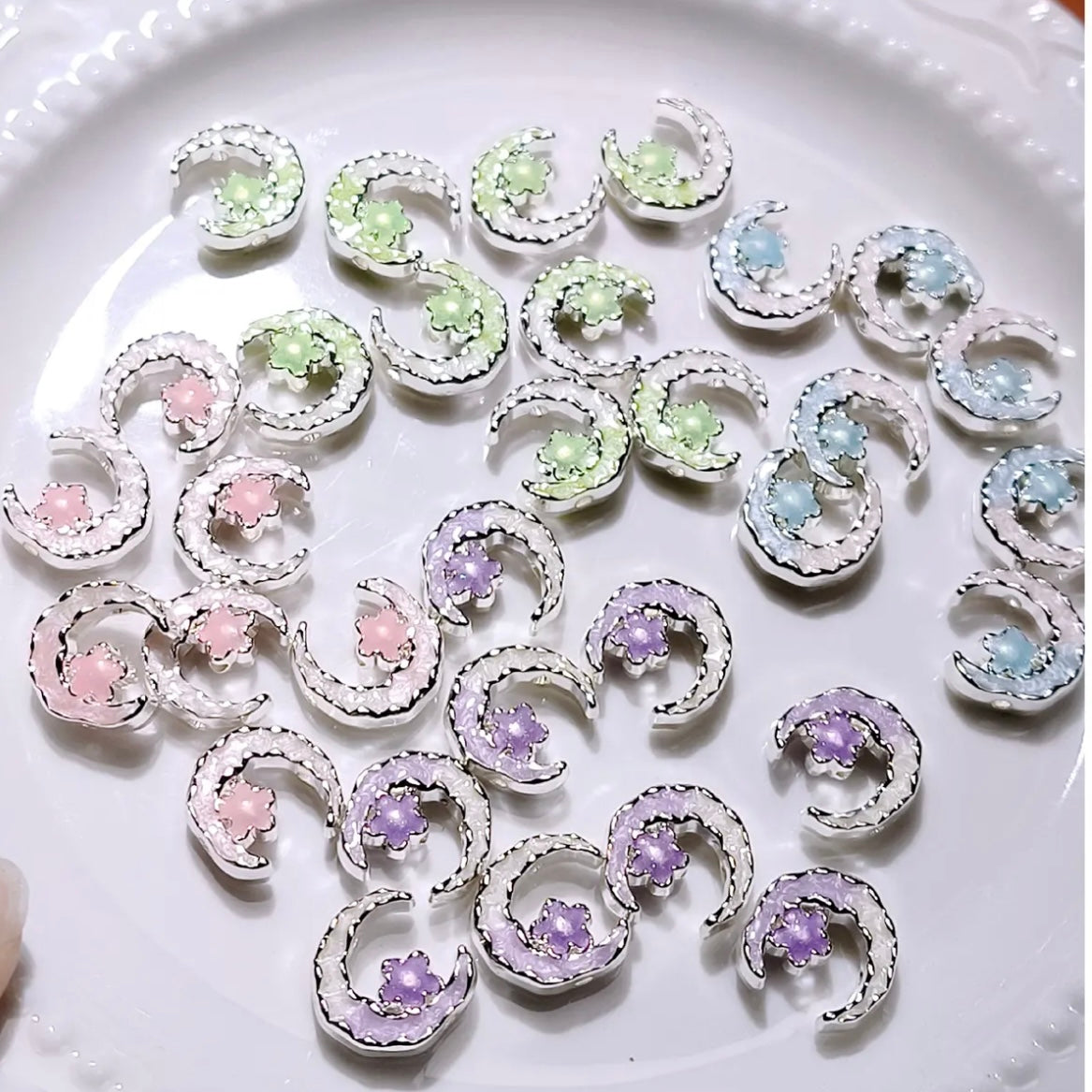 Moon Alloy Beads