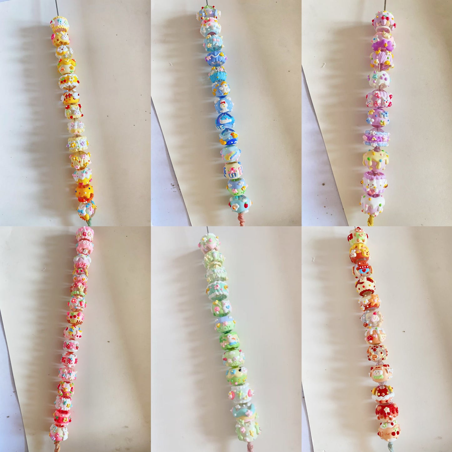 Hand-Painted Beads In Lovely Colors