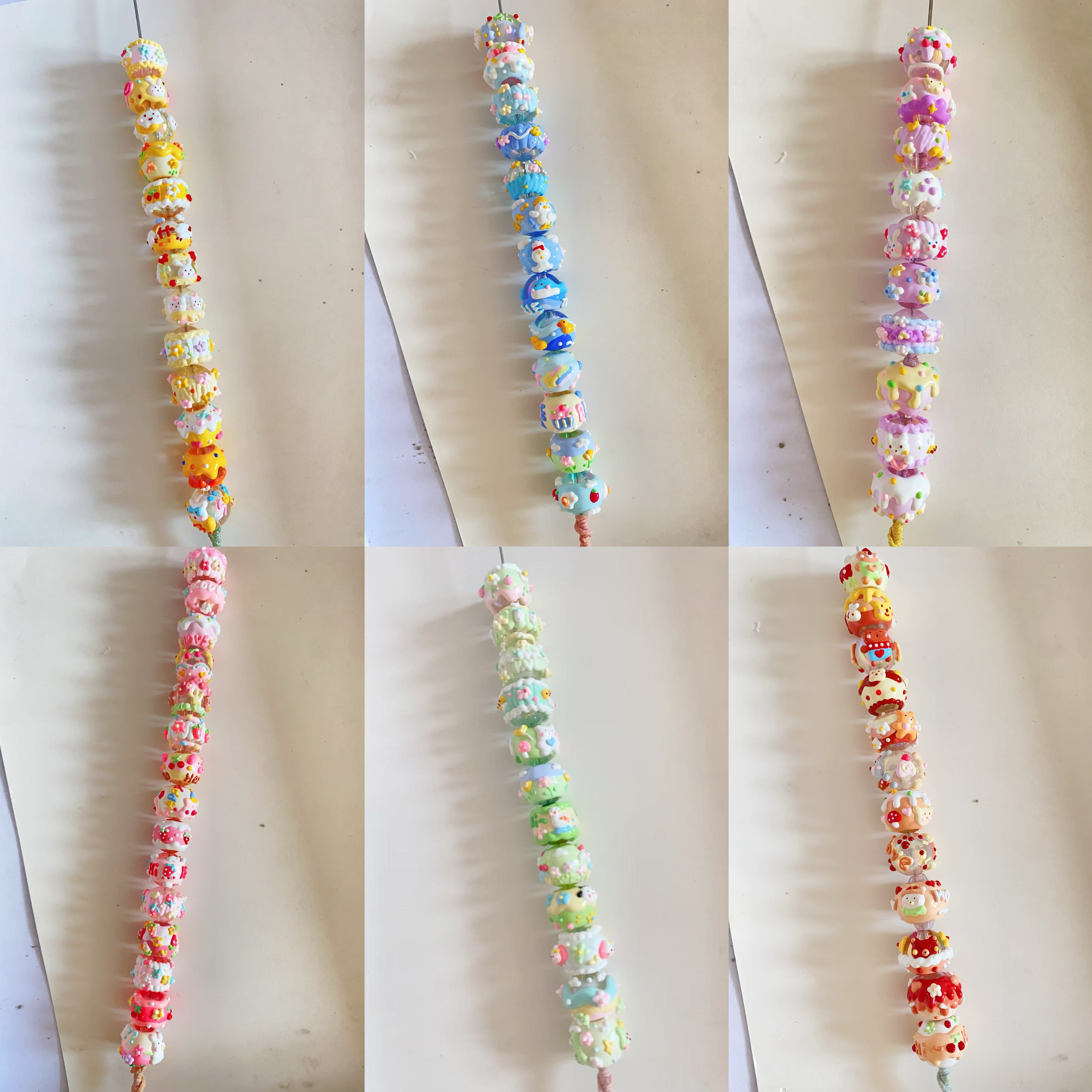 Hand-Painted Beads In Lovely Colors