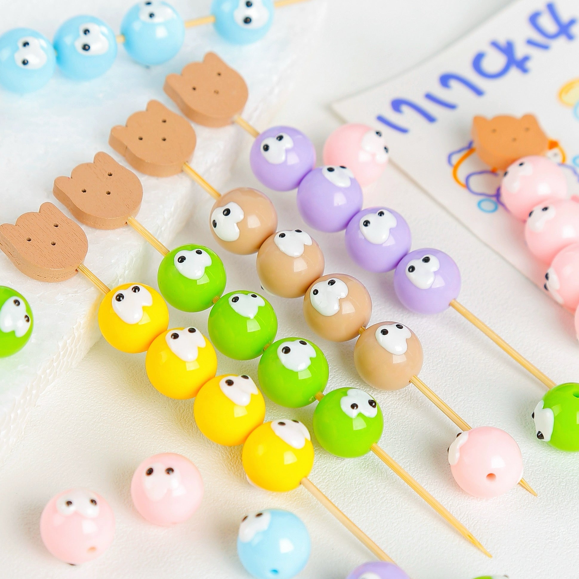 Hand Painted Elf Beads