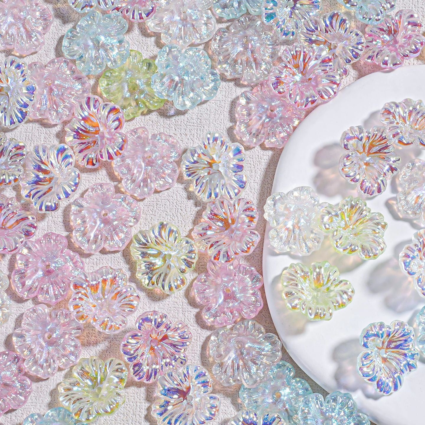 0.79‑Inch Hibiscus Flower DIY Jewelry Making Supplies