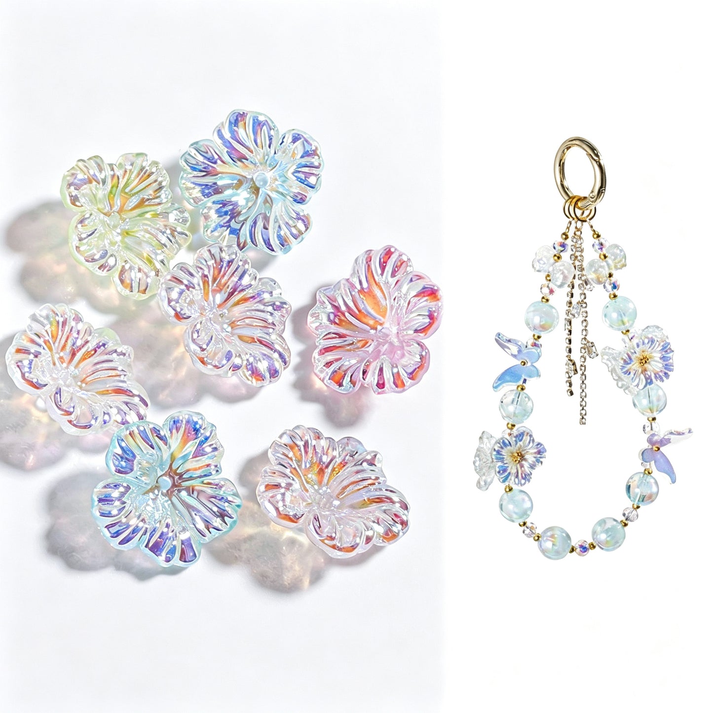 0.79‑Inch Hibiscus Flower DIY Jewelry Making Supplies