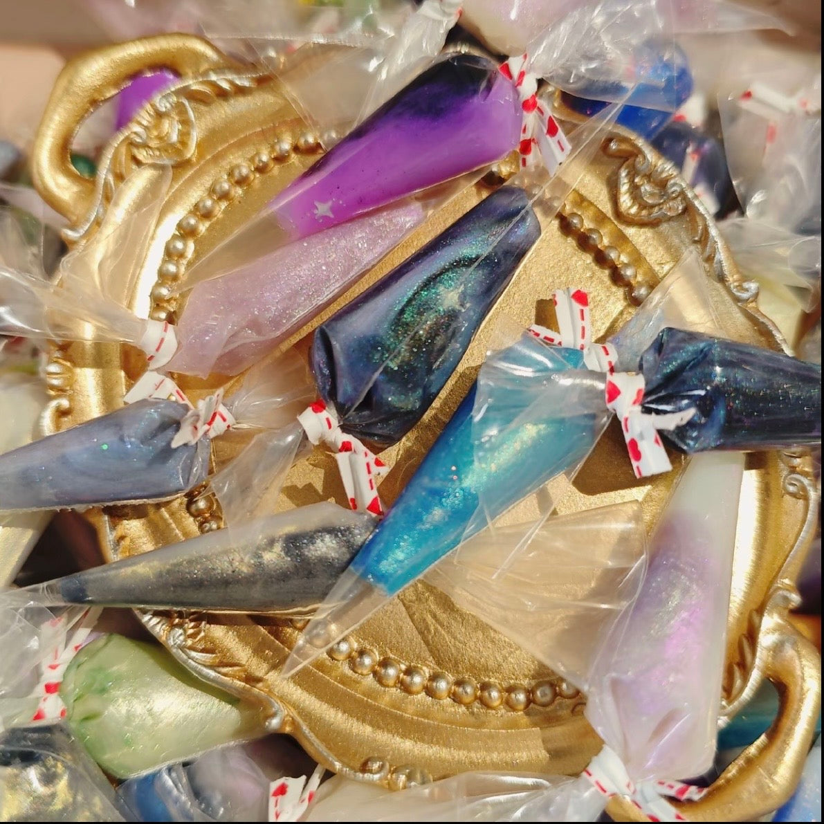 Super mini multi-color crystal cream glue