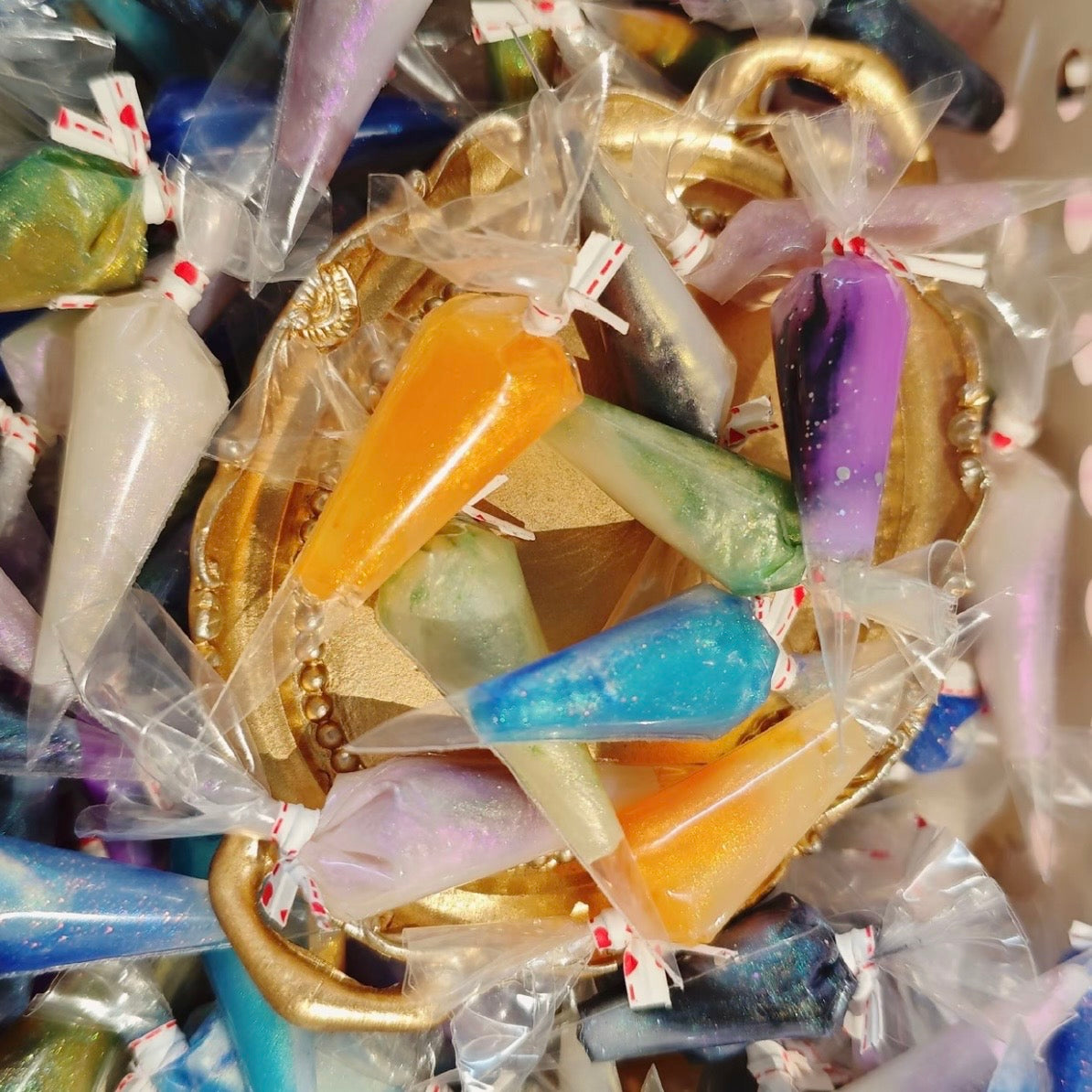 Super mini multi-color crystal cream glue