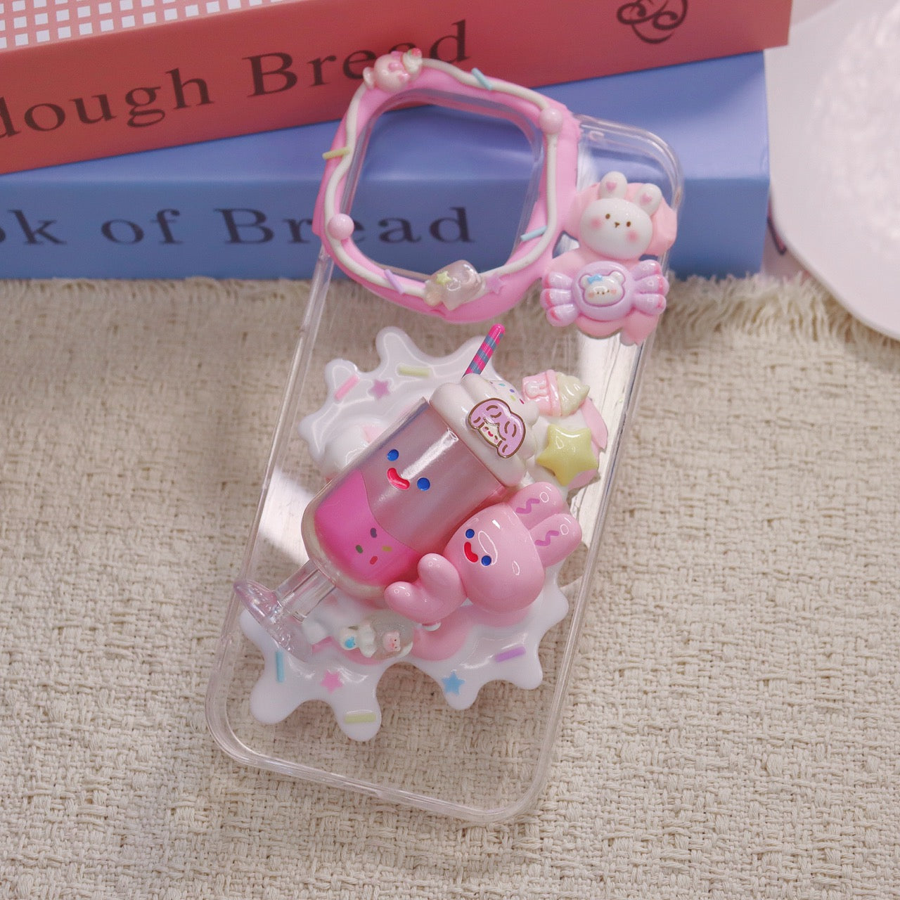 Cream glue mobile phone case