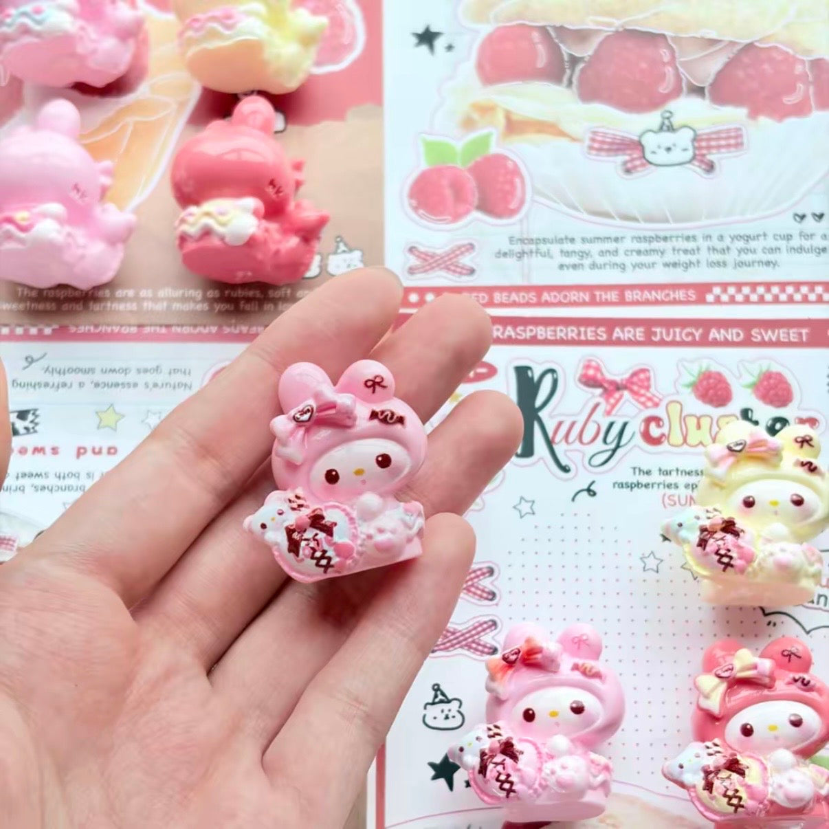 3D Melody resin cartoon charm