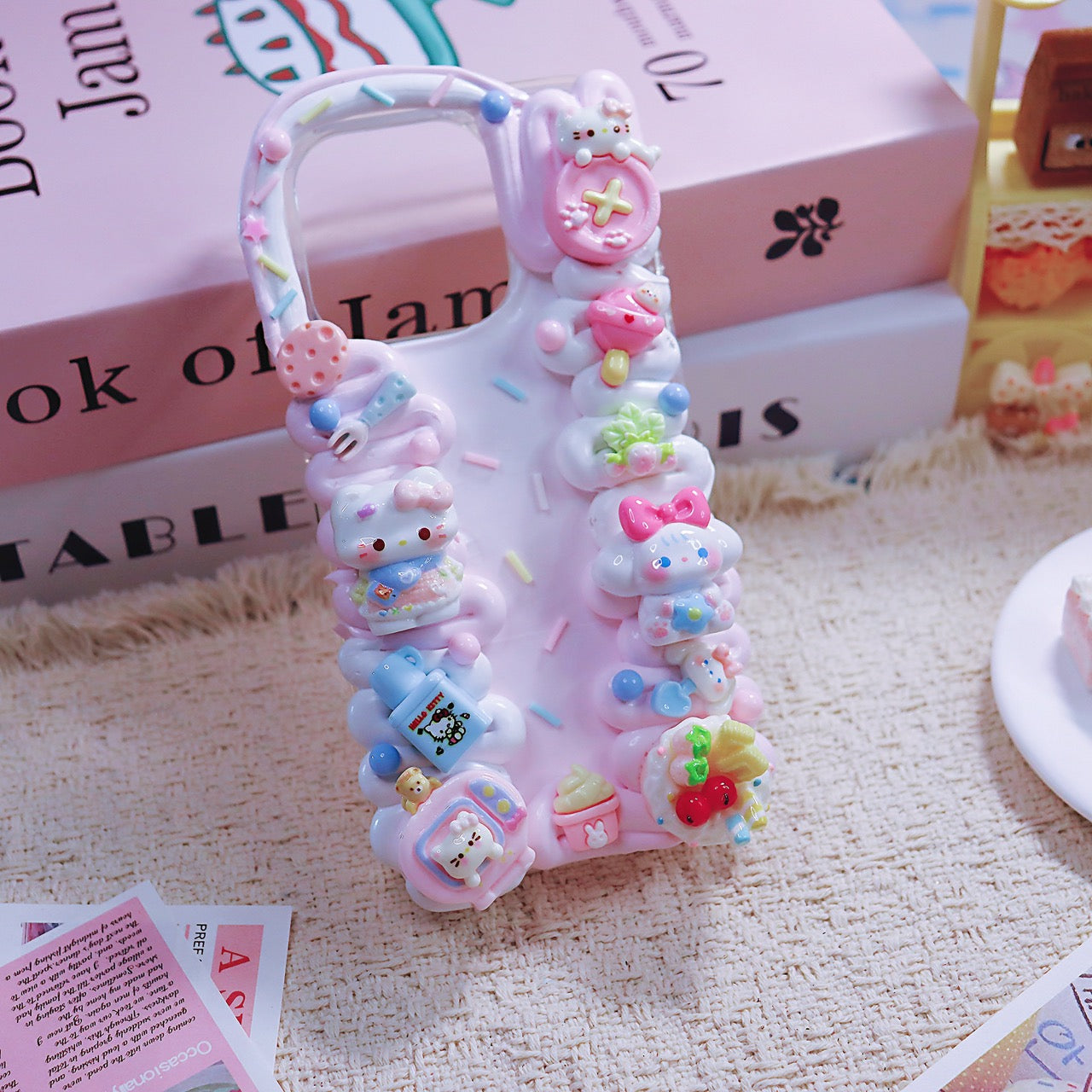 Dessert party cream glue mobile phone case