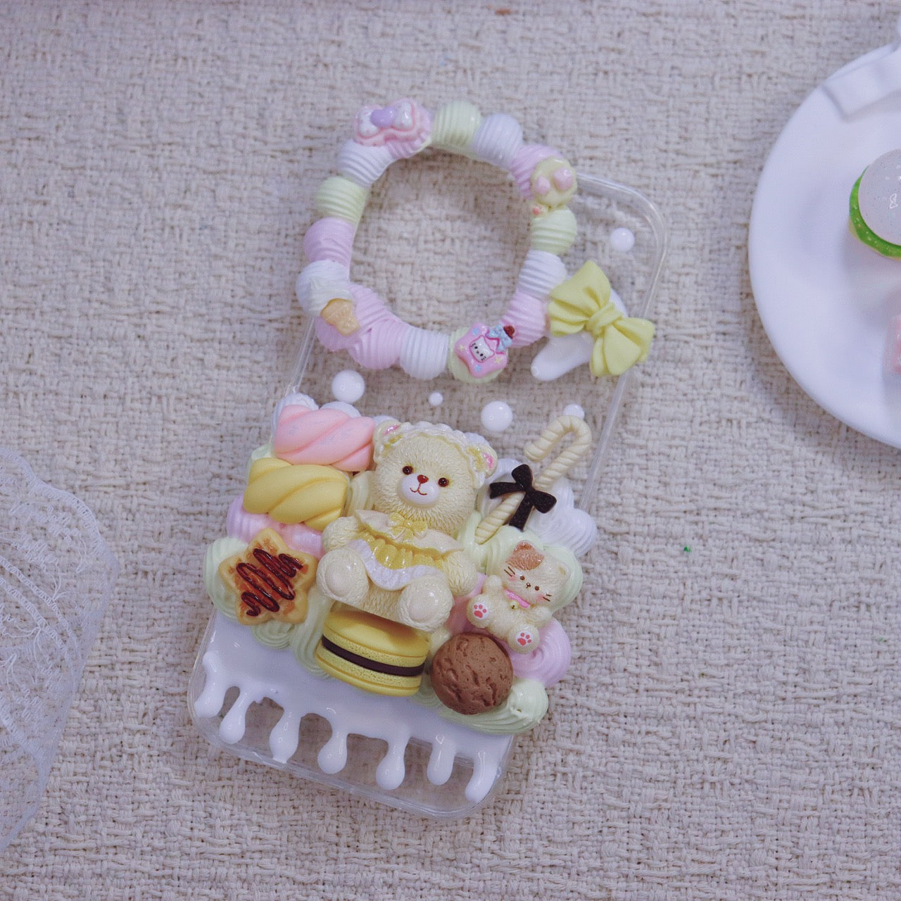 Macaron color matching cream rubber mobile phone case