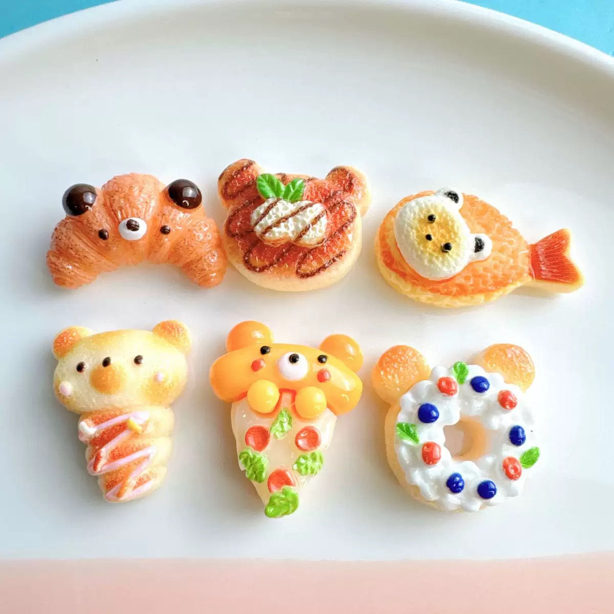 Bear bread Resin cartoon accessories