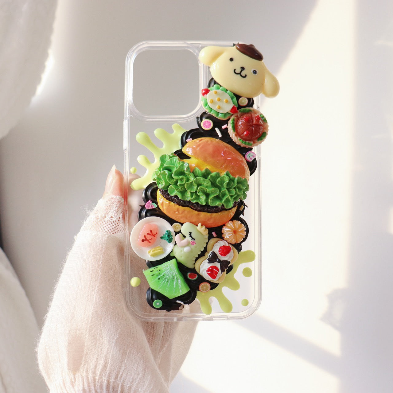 Handmade Cream Glue Case