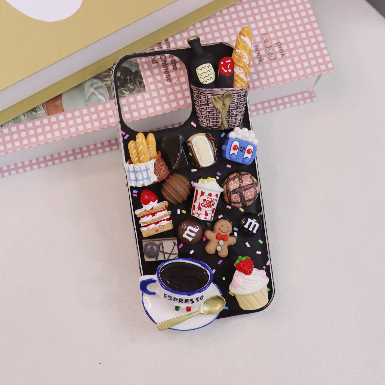 Handmade Cream Glue Case