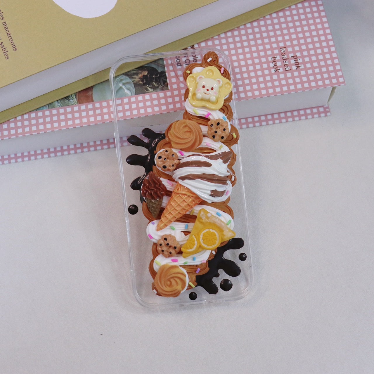 Ice cream handmade cream glue case
