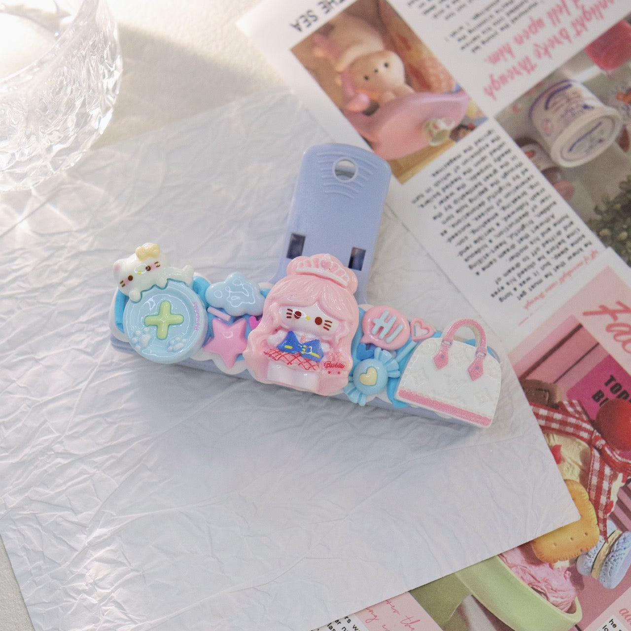 Blue Magnetic Creamy Glue File Folder