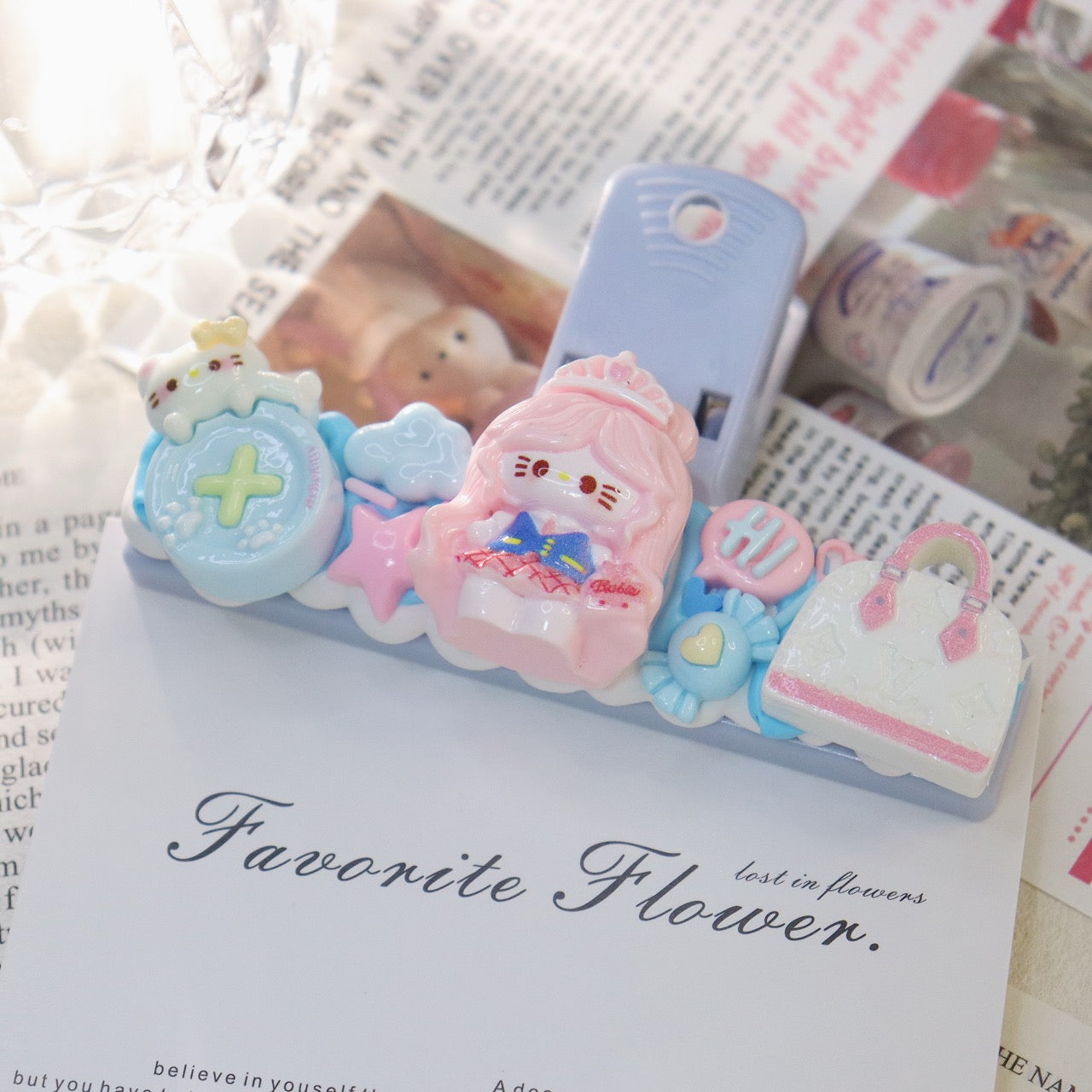 Blue Magnetic Creamy Glue File Folder