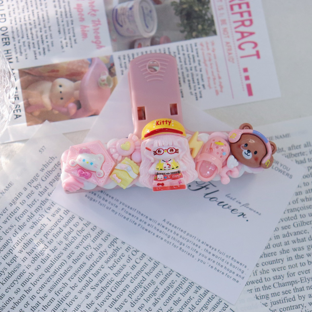 Pink Magnetic Creamy Glue File Folder