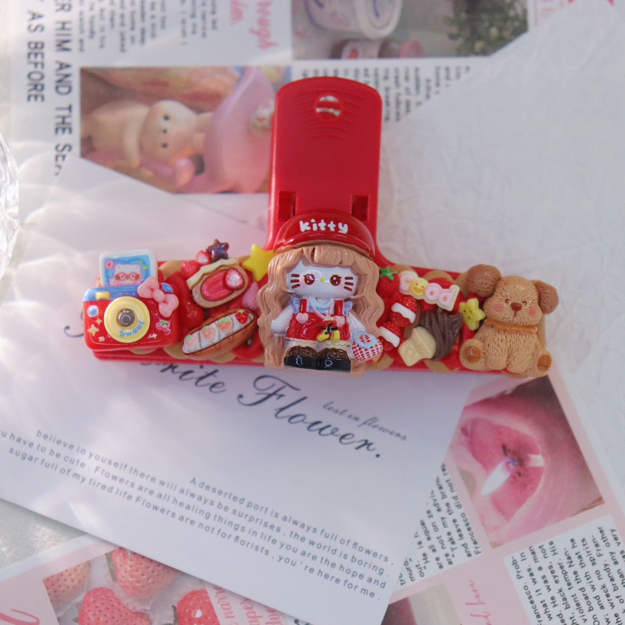 Red Magnetic Creamy Glue File Folder