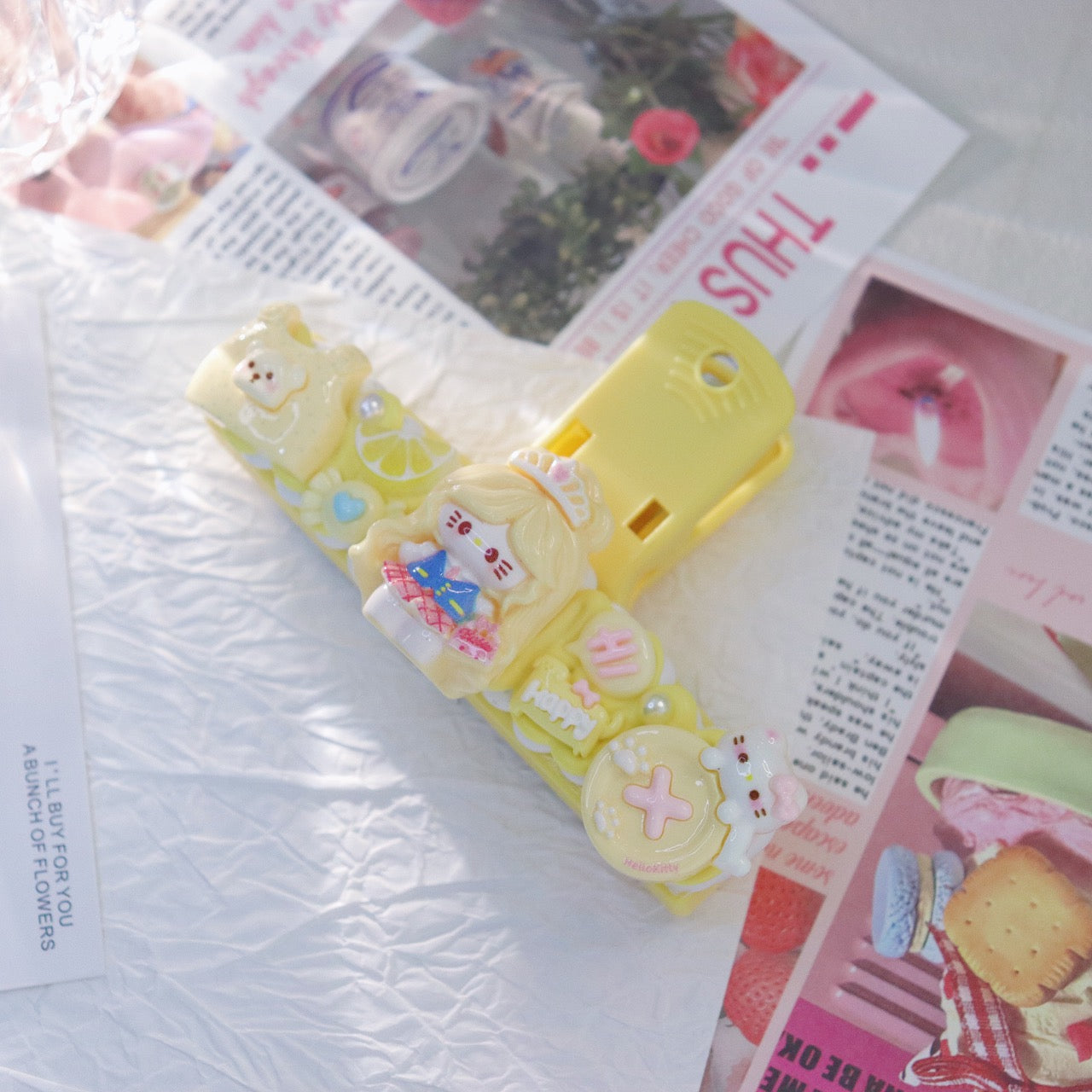 Yellow Magnetic Creamy Glue File Folder