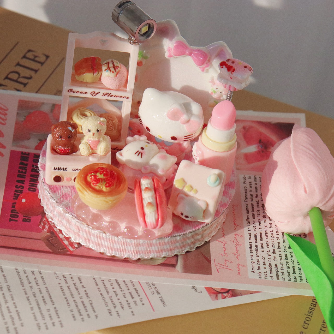 8cm 3D Mini Food Resin DIY Decorative Ornaments（various styles）
