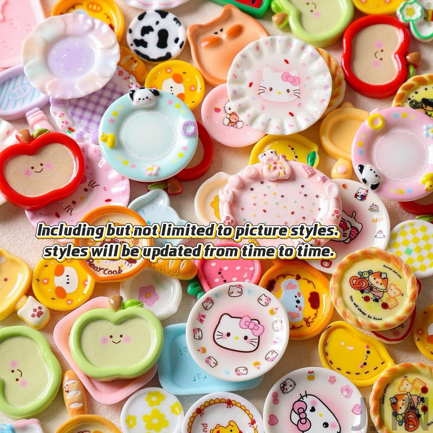 Mixed resin cartoon dinner plate