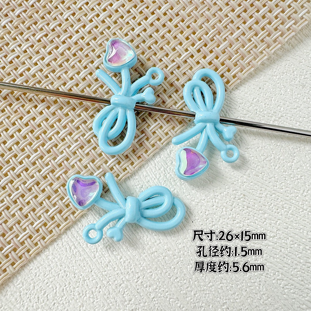 Alloy five-pointed star bow DIY accessories