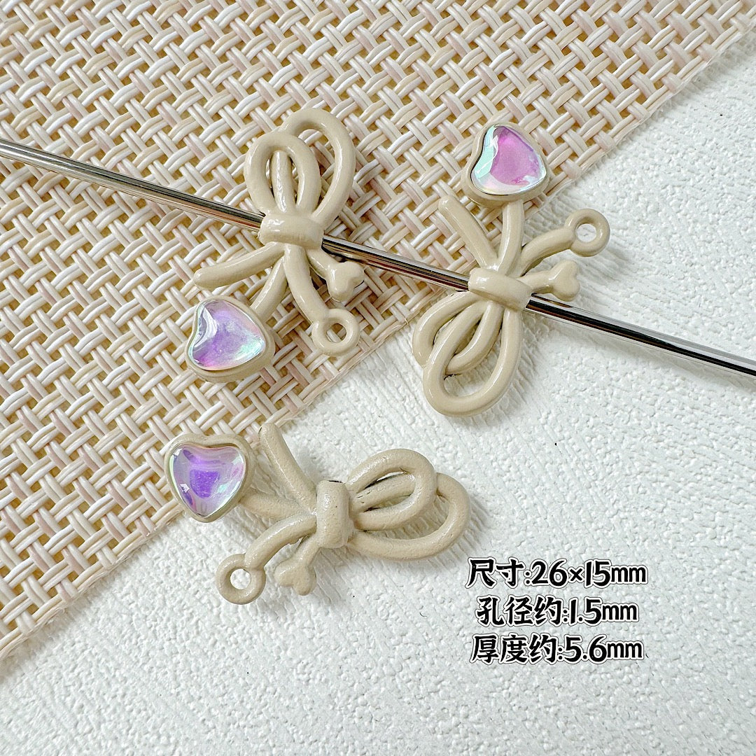 Alloy five-pointed star bow DIY accessories