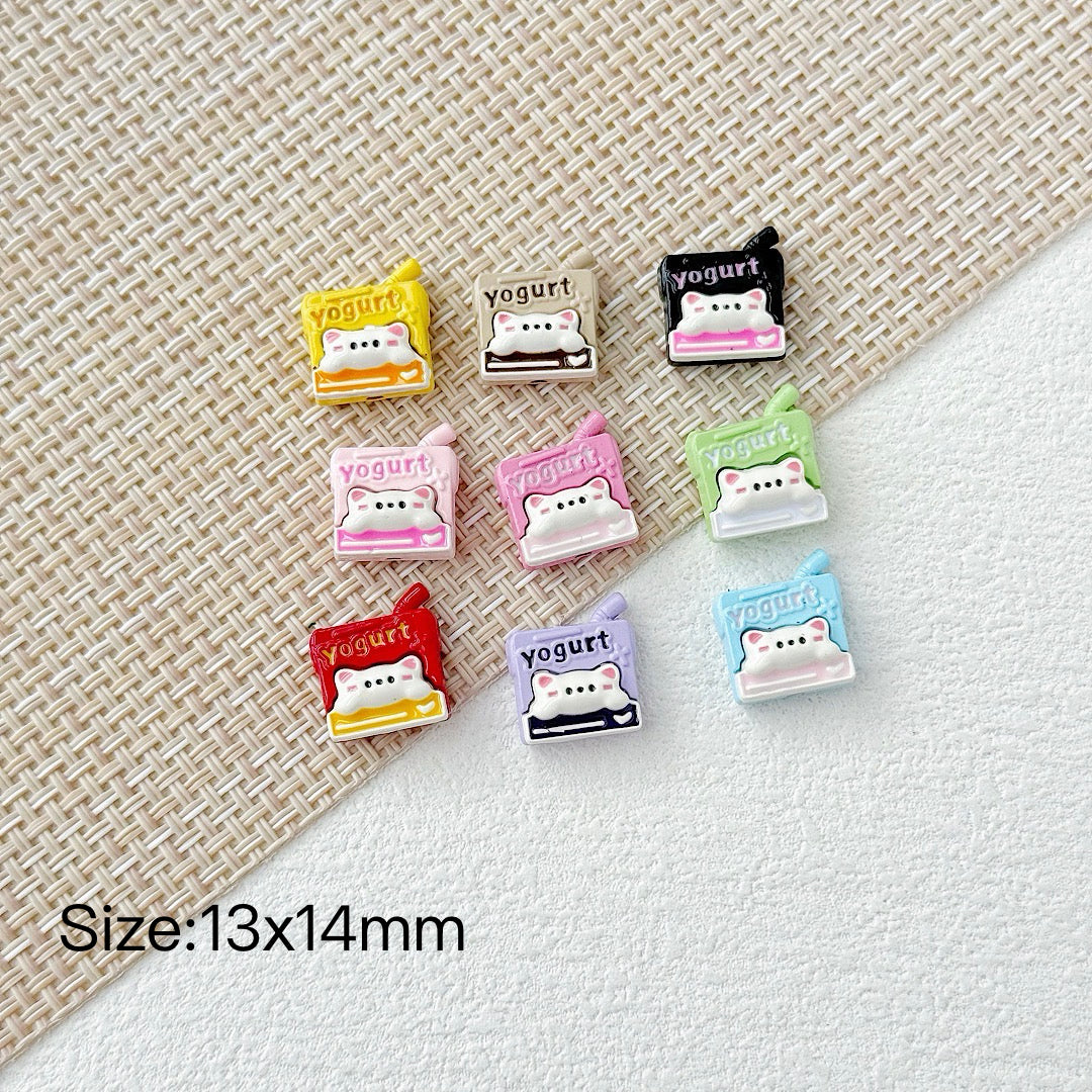 Cartoon mobile phone yogurt box alloy accessories