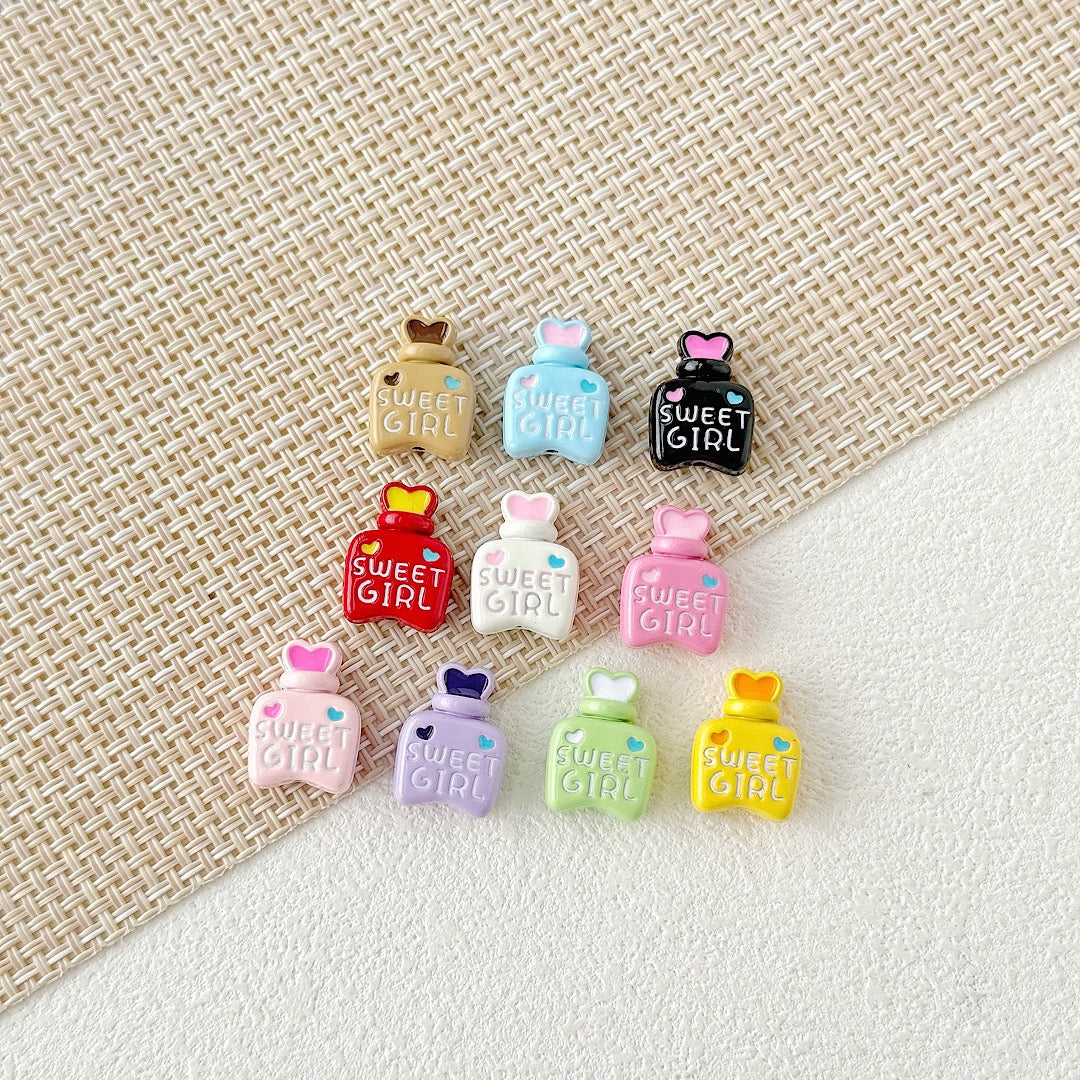 Perfume bottle love alloy accessories