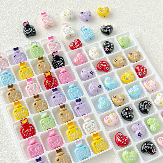 Perfume bottle love alloy accessories