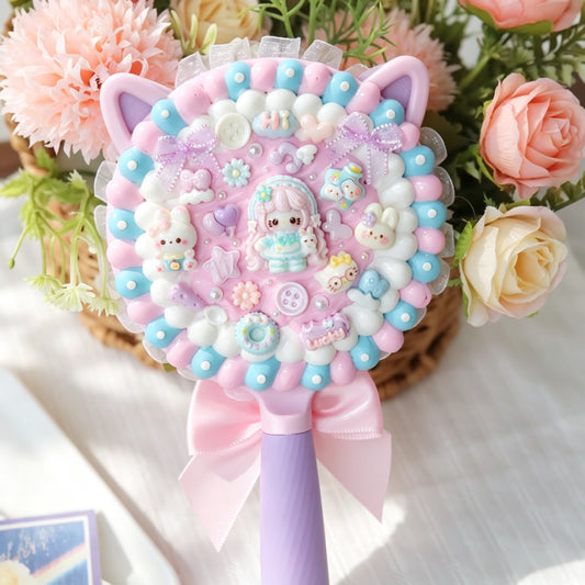 Rabbit ear cream glue mirror