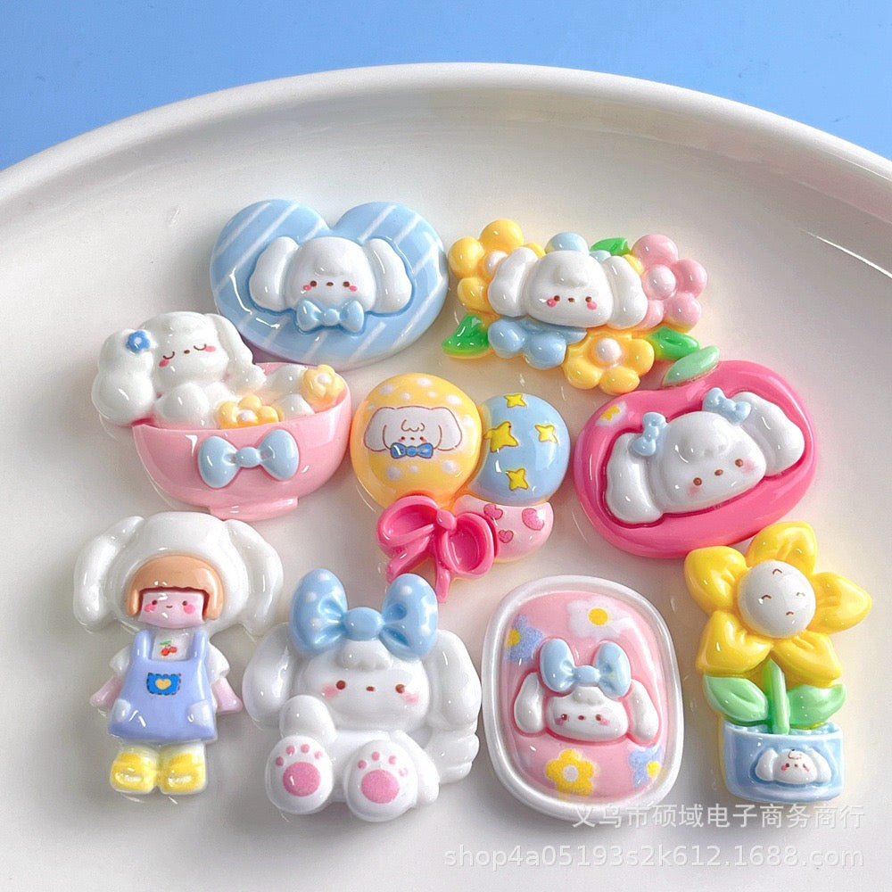 Cute resin cartoon charm